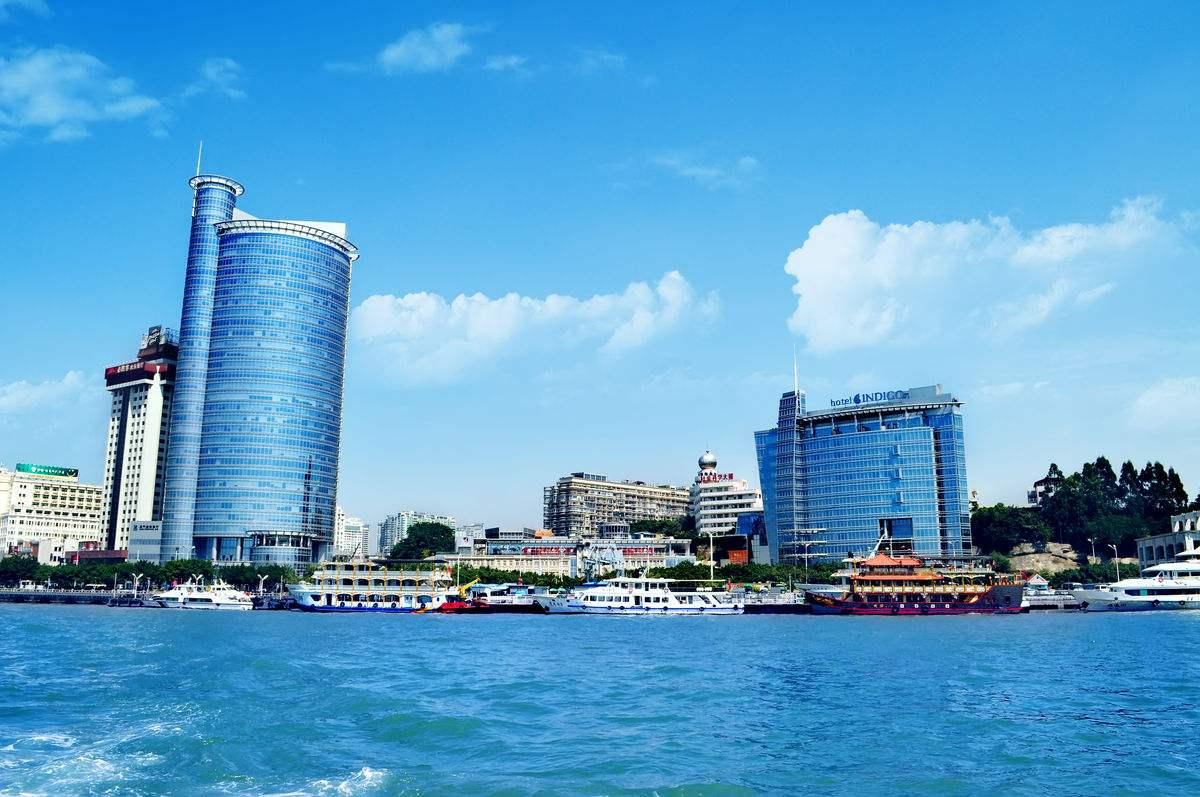 厦门世贸大厦双子塔视觉震撼,厦门十大大厦