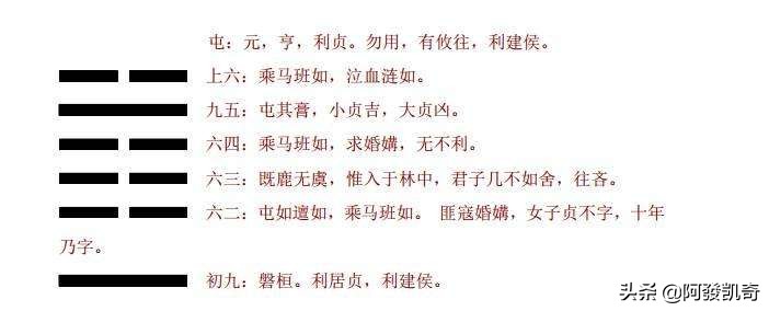 易经六十四卦系辞取象微言心得注释「屯卦.3」