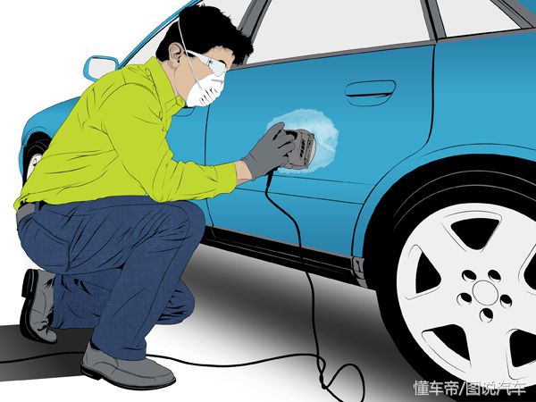 车侧面凹下去了怎么修复,怎么处理车凹陷