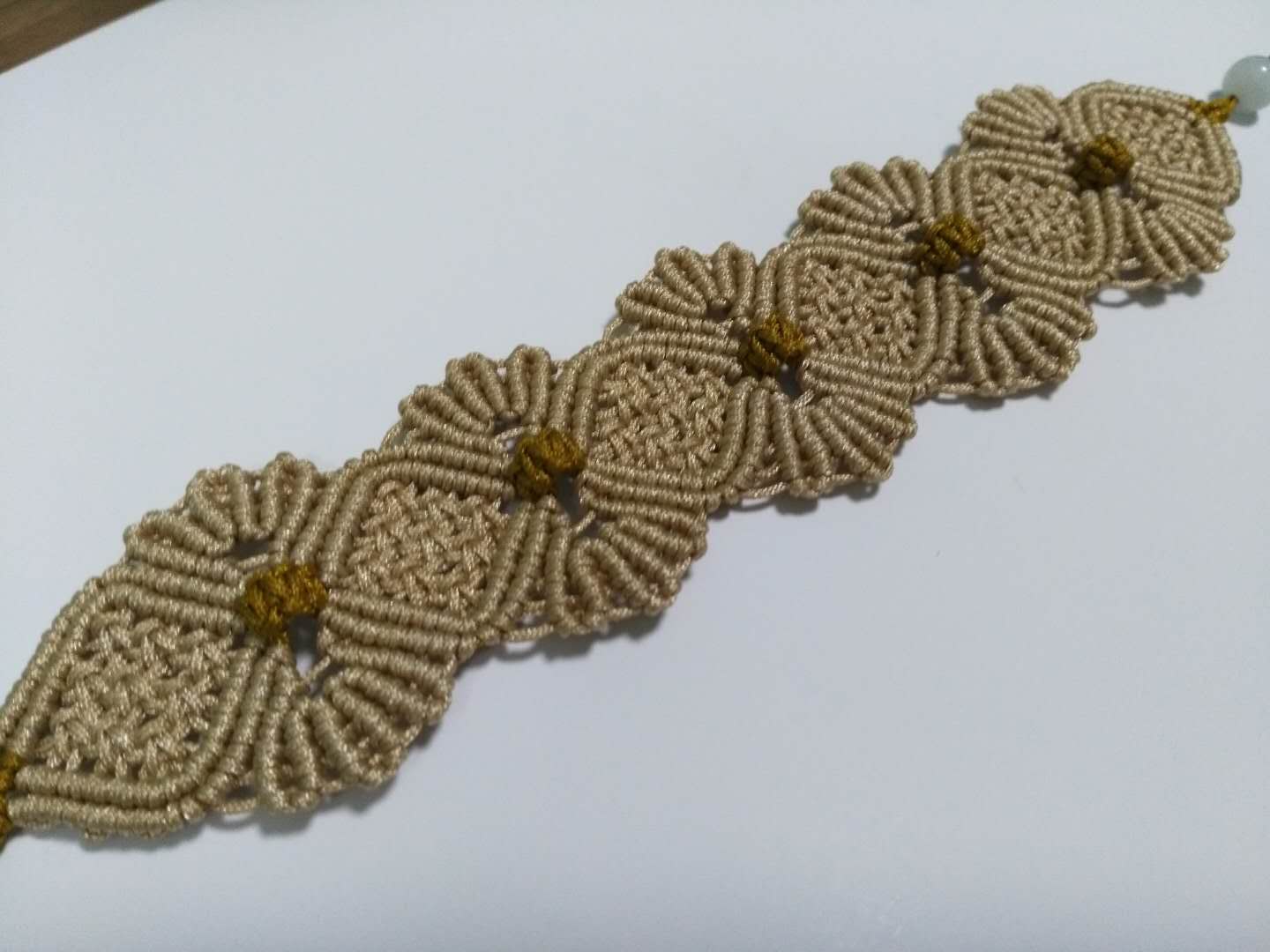 编绳花做法,手绳复杂编织教程