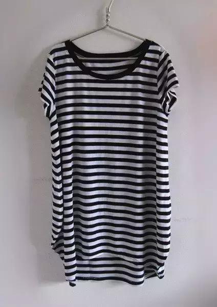 只需三步就能学会,一件简单的长款t恤