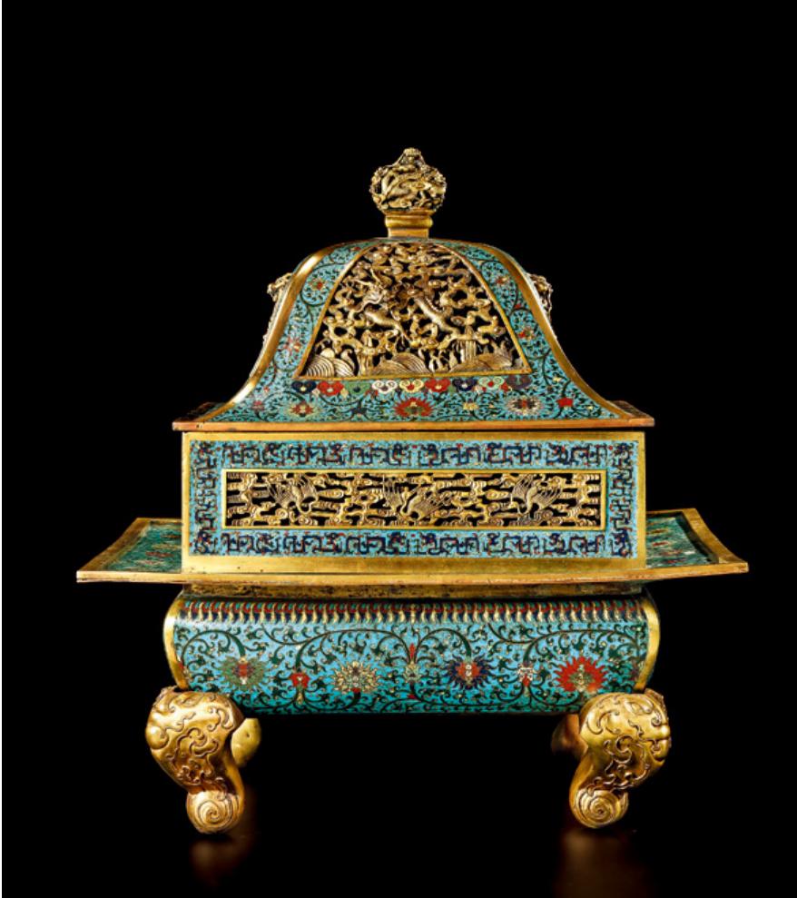 景泰蓝掐丝珐琅器,清雍正御制掐丝珐琅价值