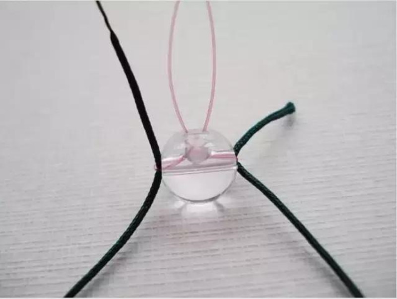 diy串珠手工手链编绳教程,手工编绳可穿珠半成品项链