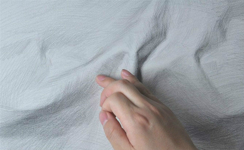 莲藕加衬布素描画法教程,衬布素描画法校考