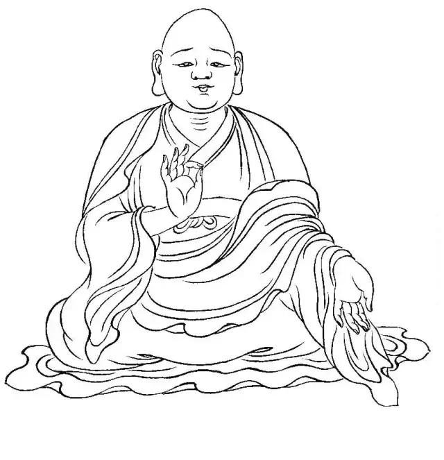 白描罗汉全本,罗汉白描100幅