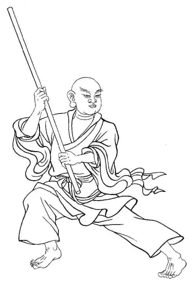 白描罗汉全本,罗汉白描100幅