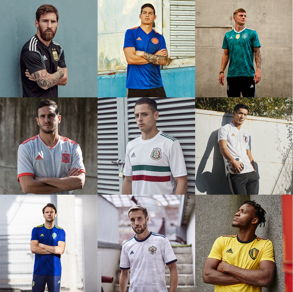 复古范儿+潮流范儿！这样的阿迪达斯世界杯球衣你还不满意？