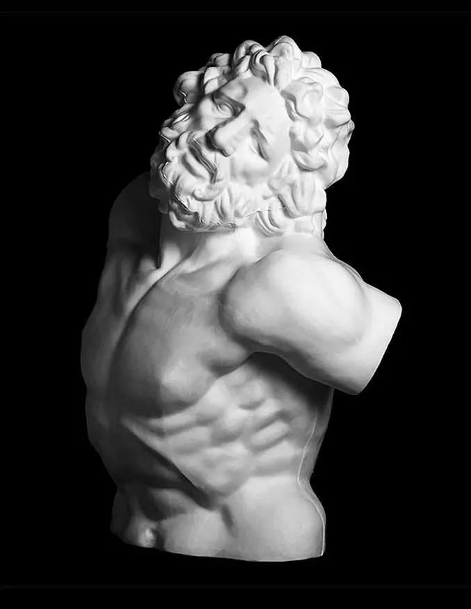 看完这些ps大神的对比图我跪下了,十大神级素描雕塑