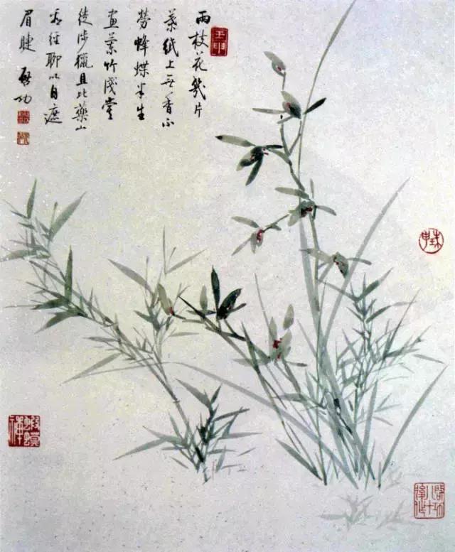 鉴赏历代名家画兰花30幅中国画,历代名家兰花作品