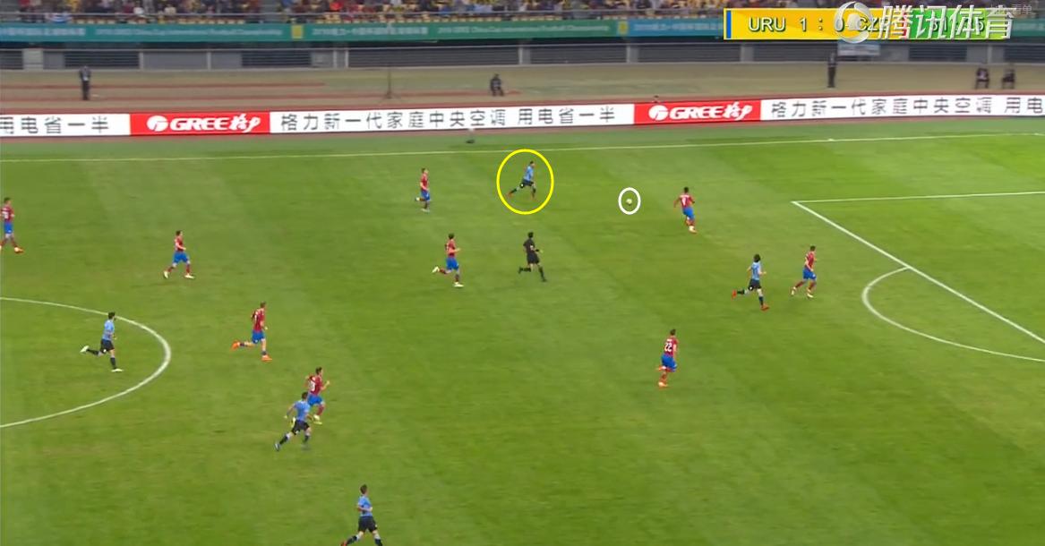 中国杯上倒钩的新疆球员,卡瓦尼单刀弧线球