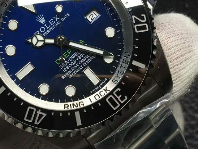 劳力士v7水鬼,渐变蓝鬼王v7对比正品