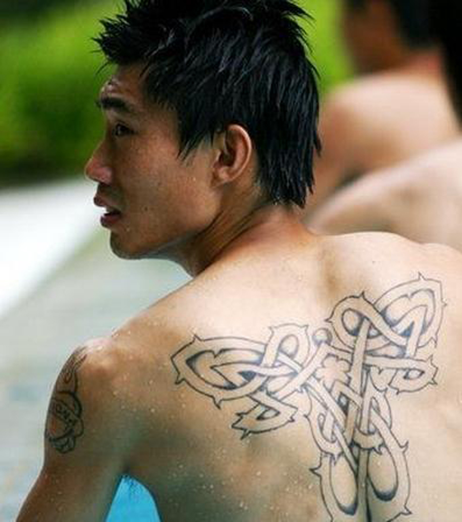 足球球星背后的纹身,国足国脚文身