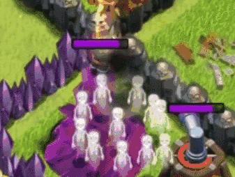 部落冲突一级蛮王能打什么,部落冲突一级蛮王打加农炮