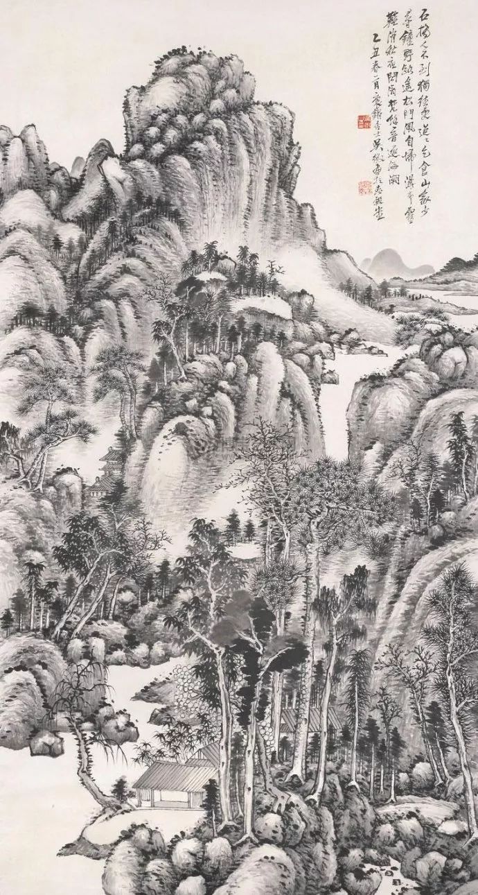 写意山水花鸟画精品欣赏,吴待秋山水画精品欣赏图文