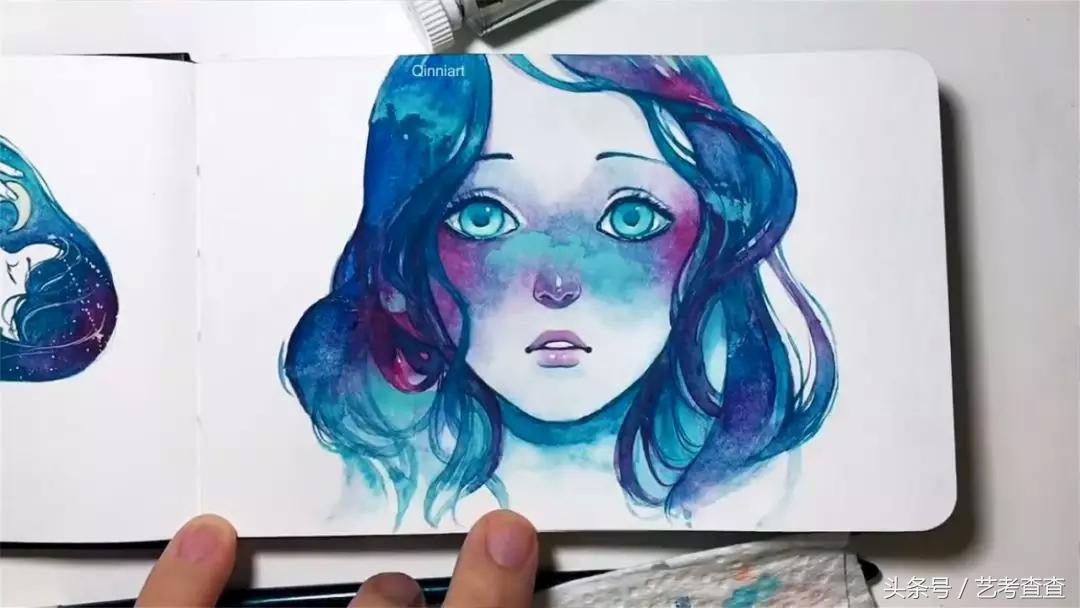 水彩制作教程,水彩教程小姐姐