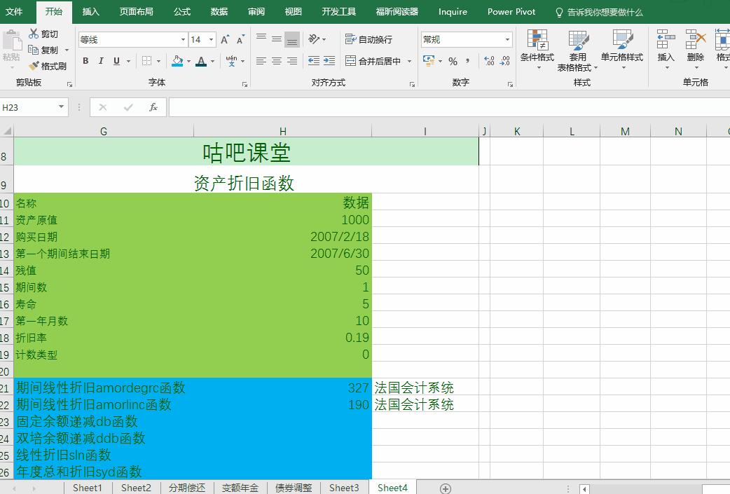 怎么用excel计算固定资产折旧年份,excel固定资产折旧方法有哪些
