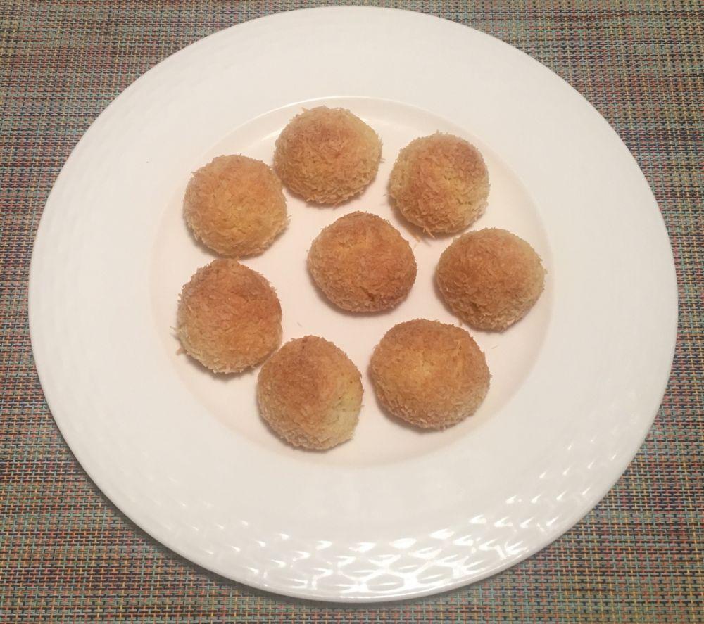 生酮椰丝球做法,椰丝黑米球教程