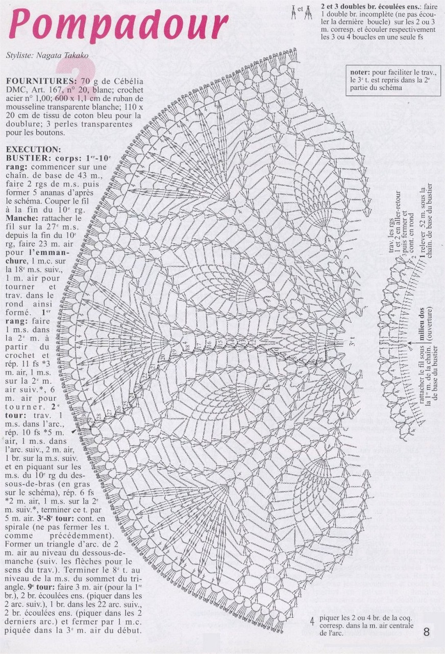钩织芭比娃娃衣服,17厘米芭比娃娃衣钩织教程