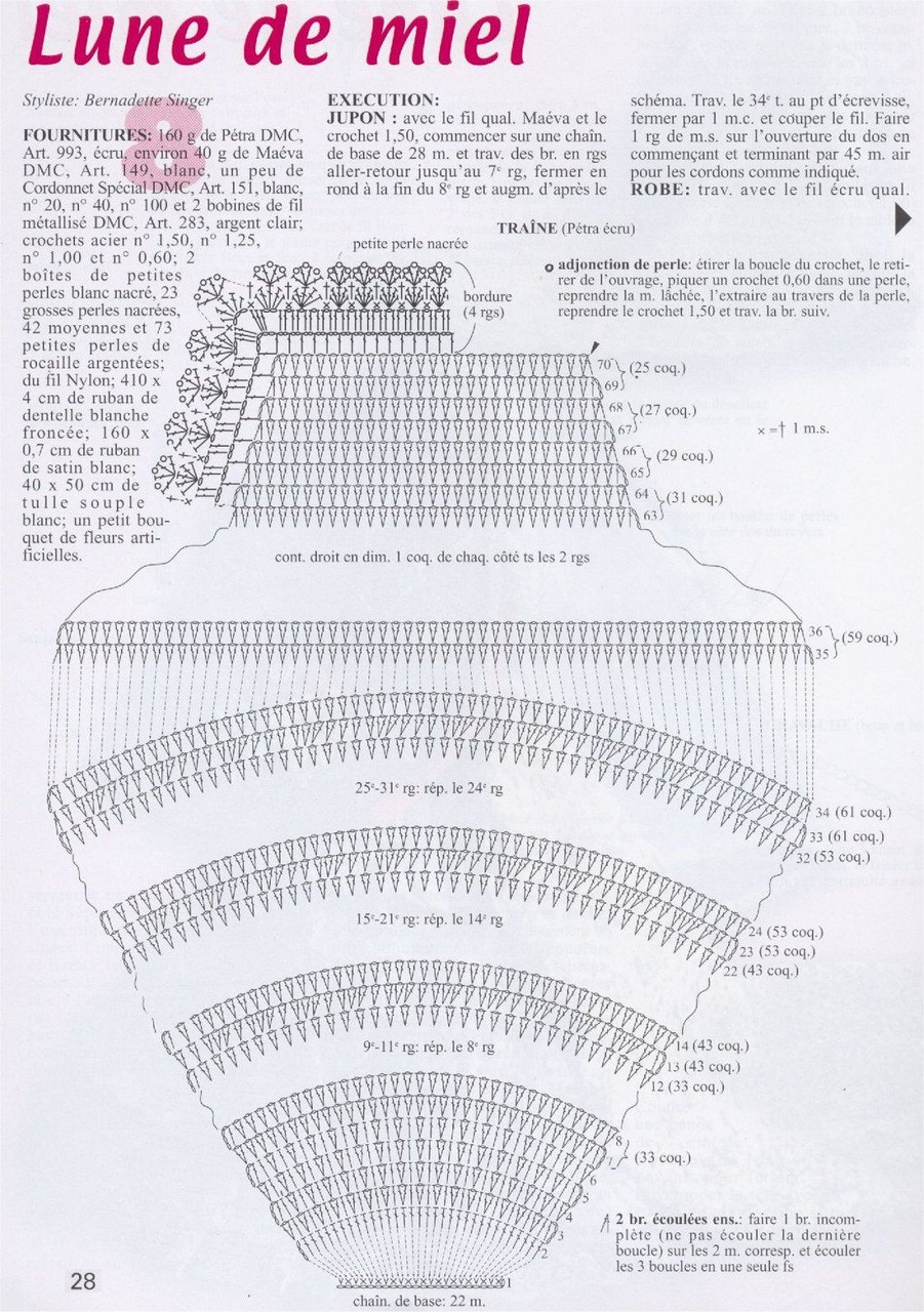 钩织芭比娃娃衣服,17厘米芭比娃娃衣钩织教程