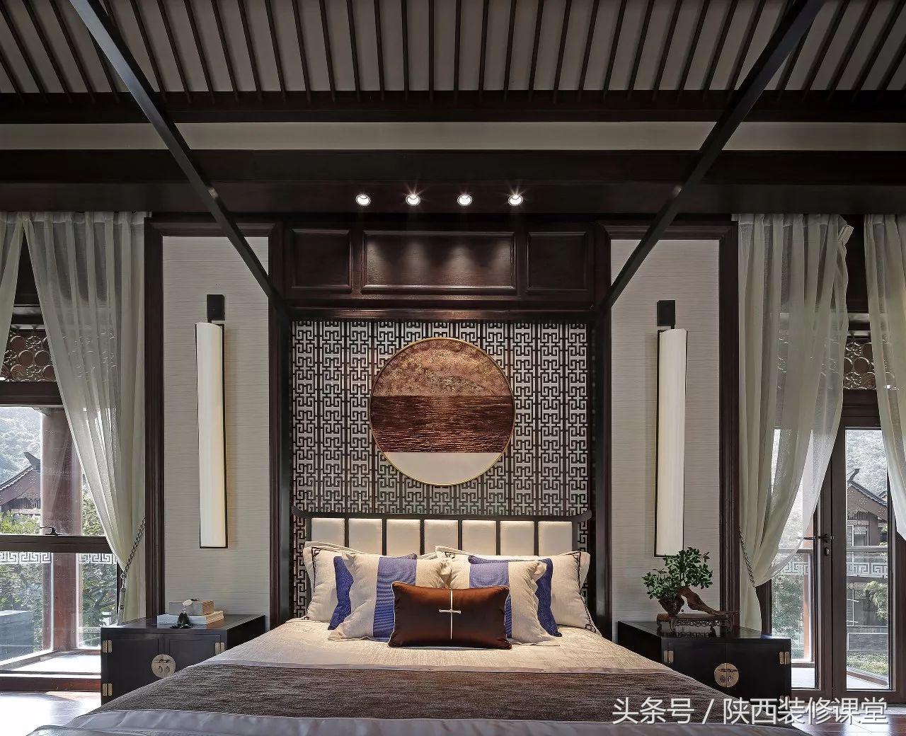 典雅新中式低调沉稳的禅意美学,高端住宅中式轻奢效果图