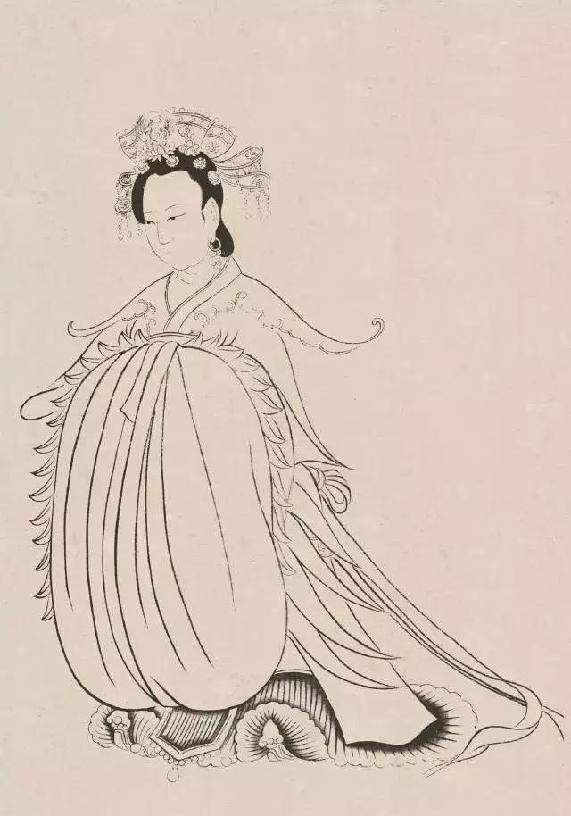 传统人物白描手稿,古代白描人物集锦