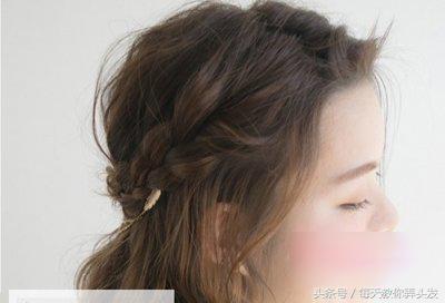 一个歪辫子的编发教程,俏皮辫子的编发教程