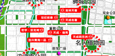 沧州公园推荐附近,沧州核心区域楼盘