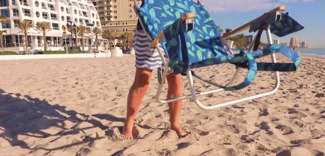 可以变成躺椅的椅子,能在沙滩上坐的折叠椅