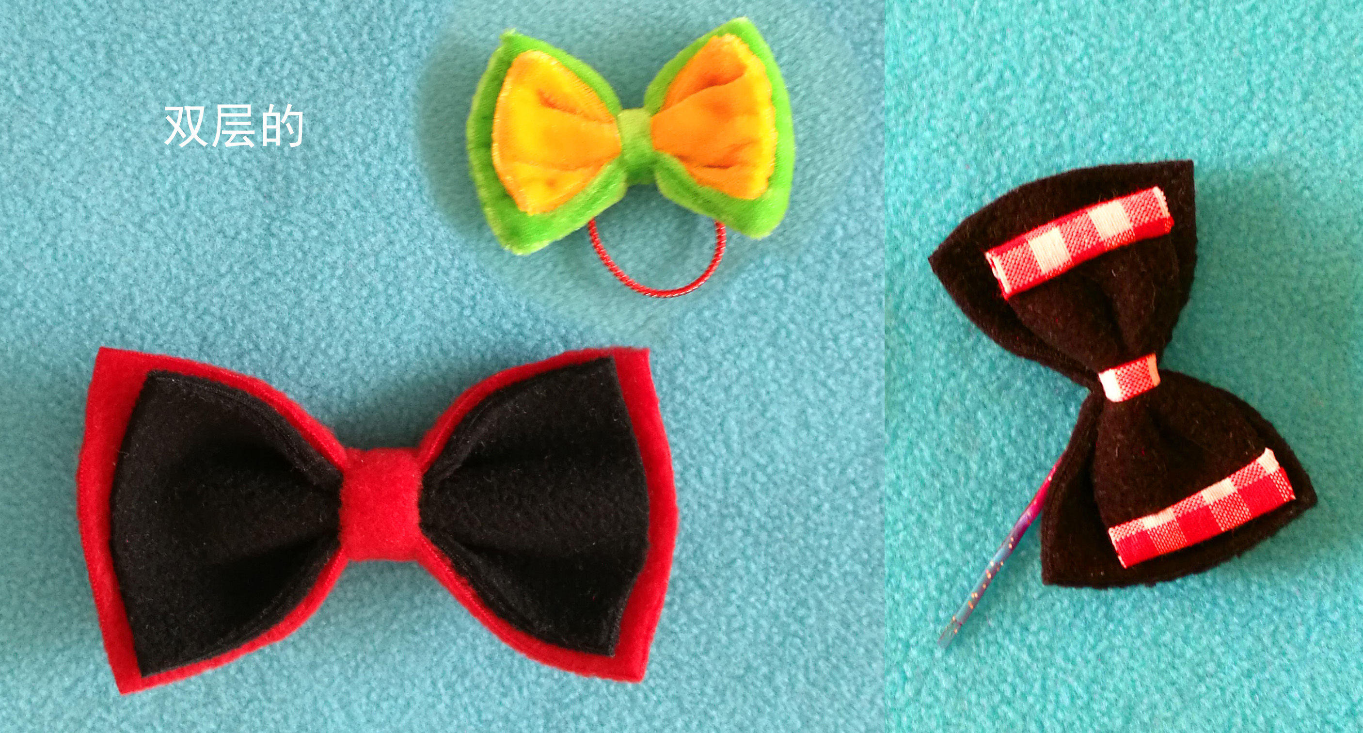 手工花上面的蝴蝶结怎么做,花布蝴蝶结手工