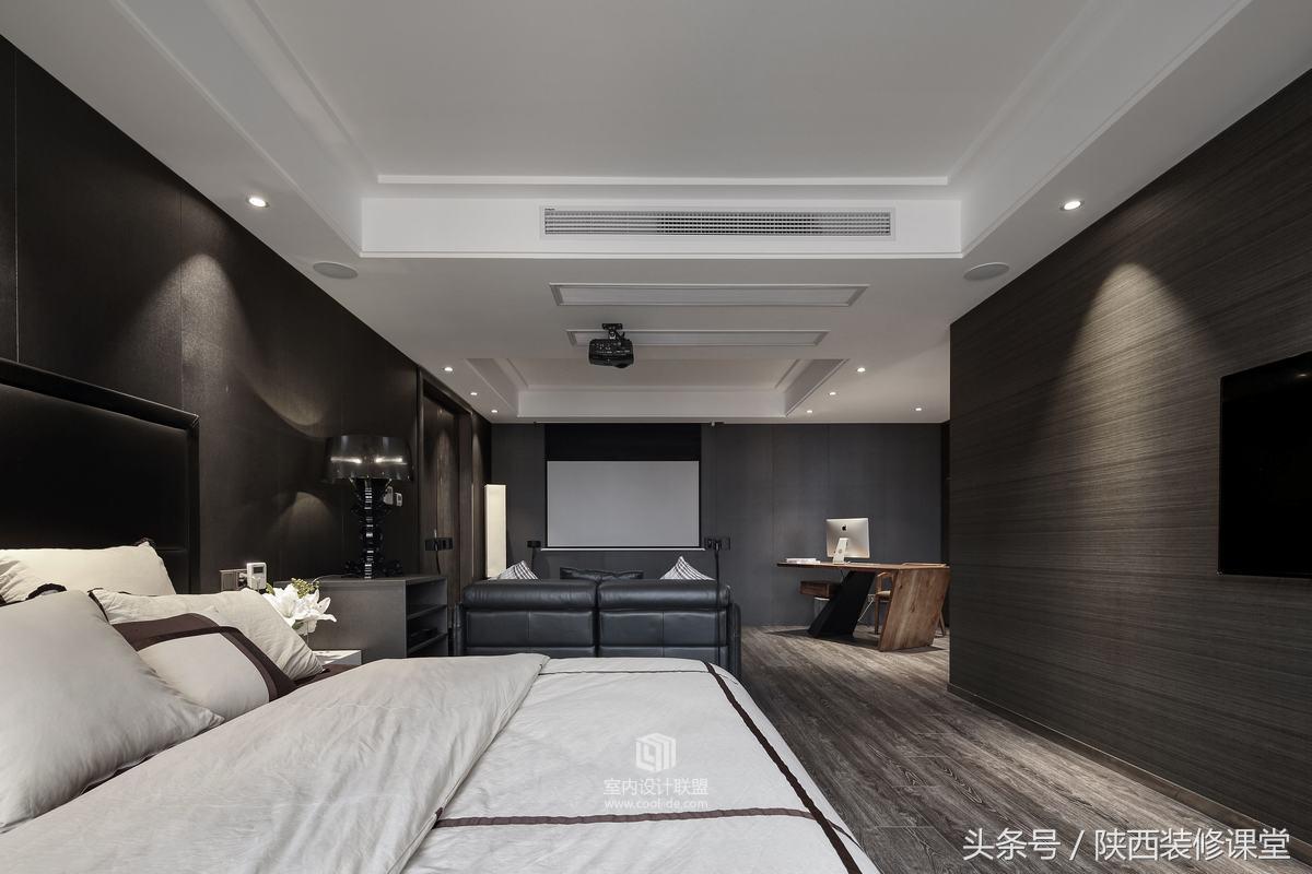 装修风格黑白灰两室两厅,黑白灰现代高级装修全屋搭配