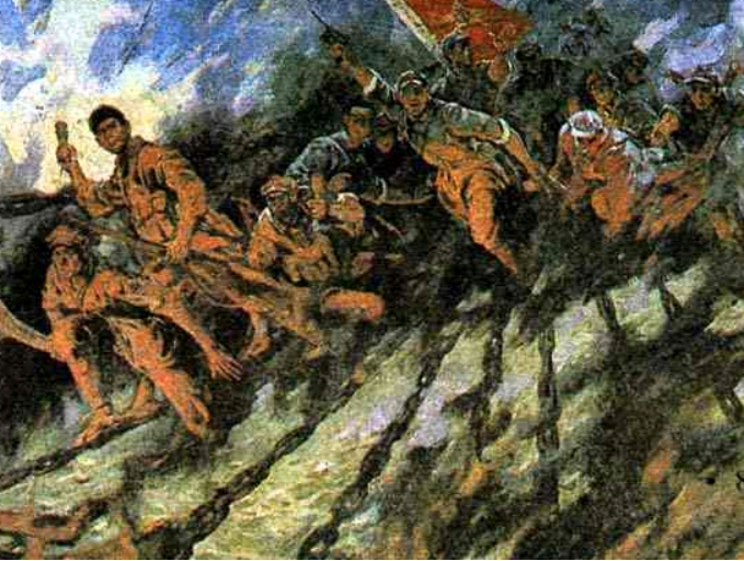 泸定铁索桥的说明,泸定桥铁索在哪里