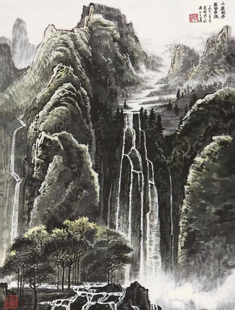张长韶水墨山水画欣赏,张凭山水画教学