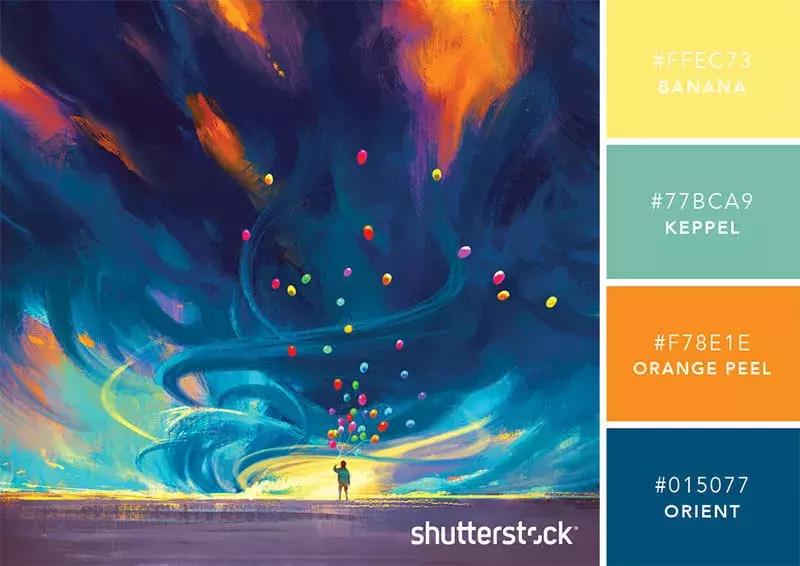 相见恨晚的色彩搭配,两种好看的颜色搭配