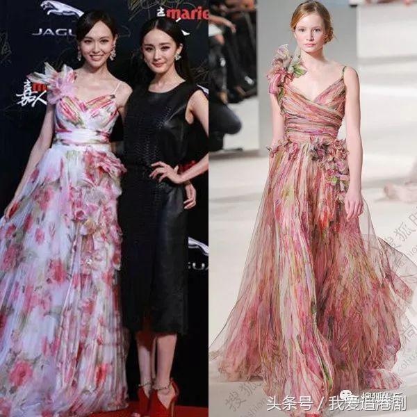 张钧甯被鱼尾裙坑了？她身上这条美上热搜的礼服裙被质疑是山寨的