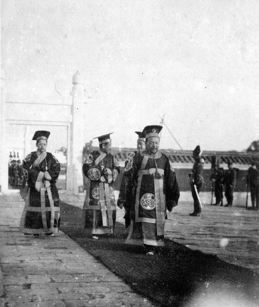 老照片1913年袁世凯天坛祭天,袁世凯祭天大典照片