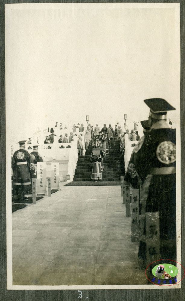 老照片1913年袁世凯天坛祭天,袁世凯祭天大典照片