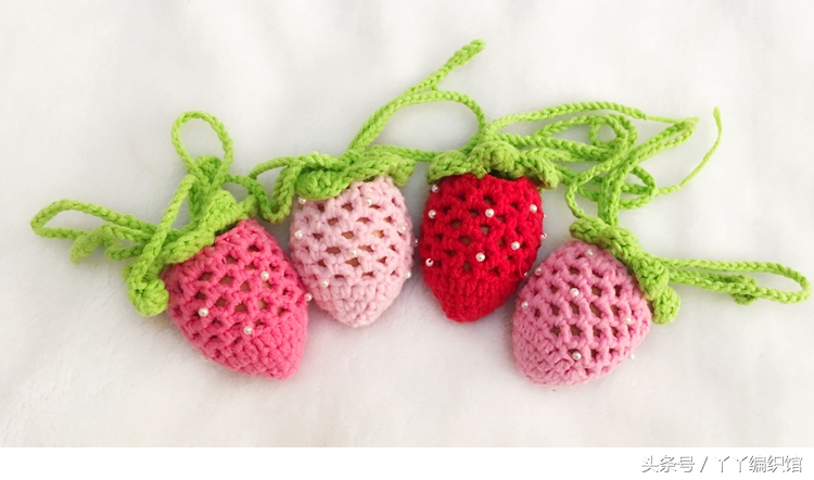 端午蛋袋立夏蛋兜兔子形状,端午鸡蛋网袋钩织