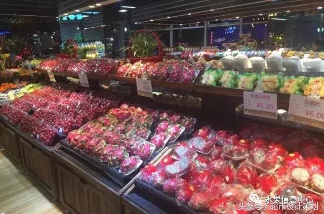 水果店水果陈列摆放销售技巧,20方长方形水果店铺陈列设计