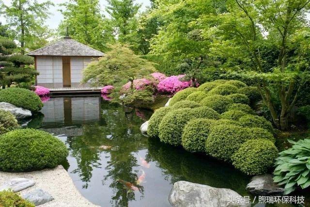 禅意庭院绿化设计图鱼池,最有日本禅意的庭院鱼池