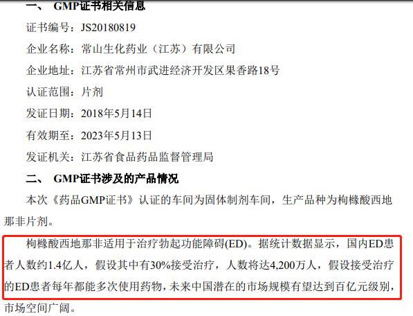 中国1.4亿男人阳痿?这家药厂为*国卖**产伟哥也是拼,数据来自券商