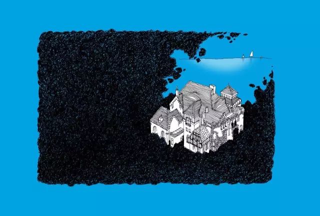 手绘青岛中山路游览图,手绘青岛建筑效果图