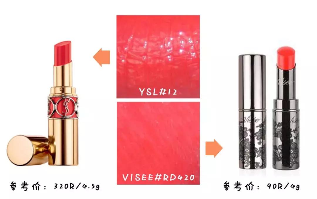 ysl和阿玛尼红棕对比,阿玛尼ysl对比