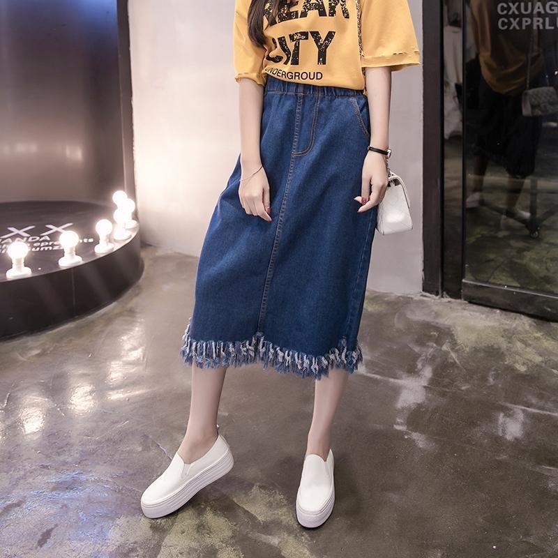 半身裙小清新搭配夏季,白t恤搭配半身裙减龄大气