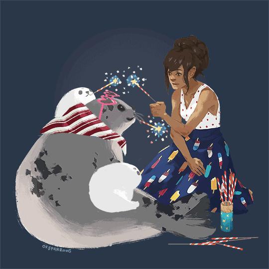 简约小清新意境插画壁纸,动态壁纸插画唯美治愈