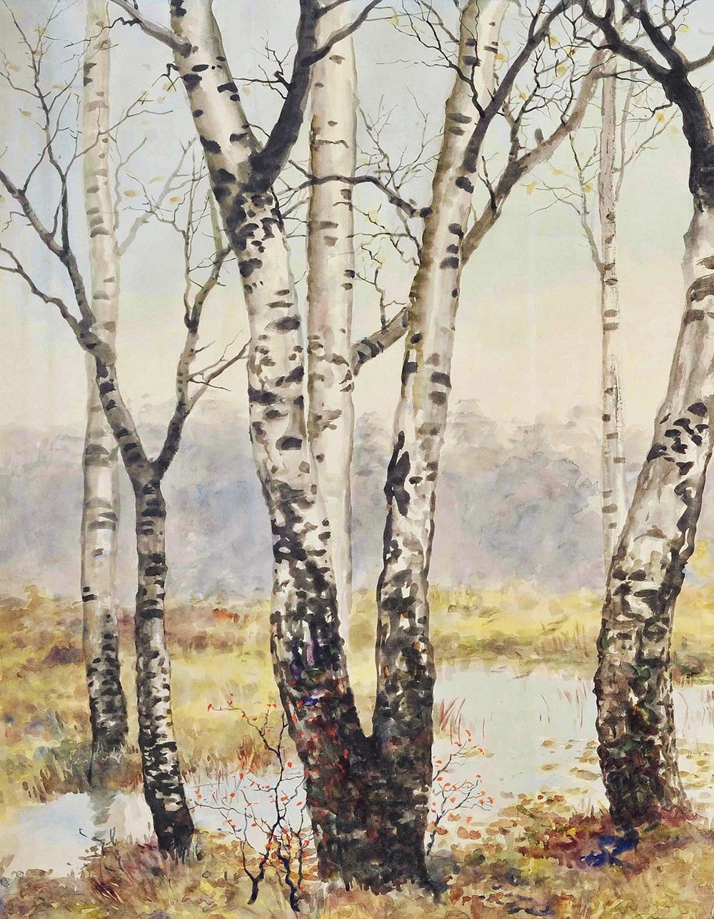 「嘉德春拍」白桦三骏忆鹤卿——徐悲鴻致蔡元培《秋林三駿》