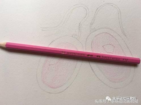 彩铅宝石耳环,美人图彩铅耳环画法