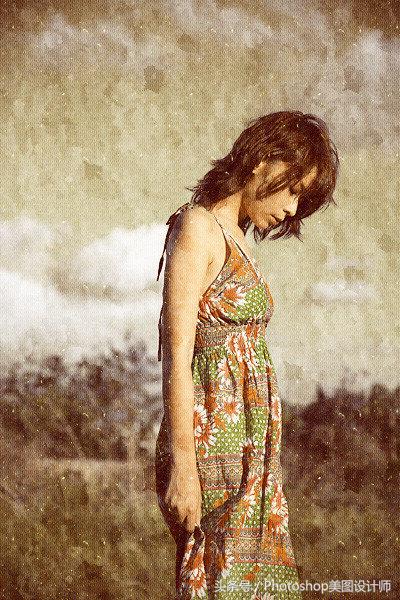 ps怎么做出老照片的效果,ps教程如何制作出颓废的人像效果
