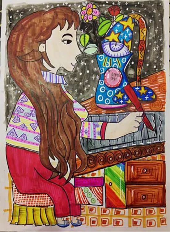 孩子绘画好老师该怎么表扬,小学生如何画简单又好看的老师