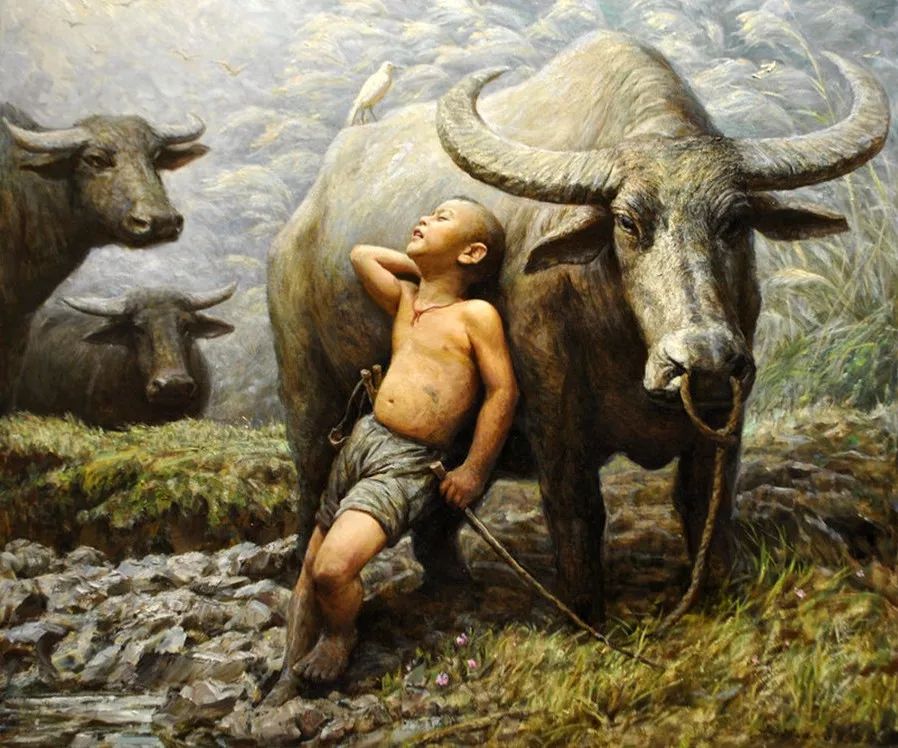 油画里刻骨的乡愁看了想哭,油画里刻骨的乡愁看了想哭的人