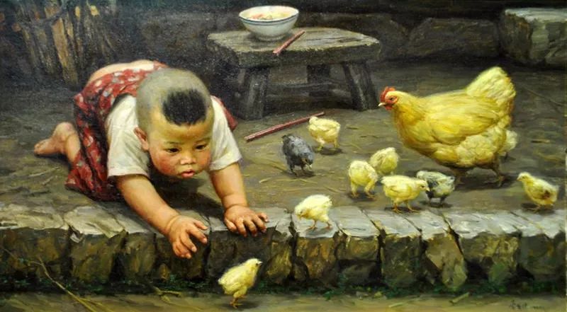 油画里刻骨的乡愁看了想哭,油画里刻骨的乡愁看了想哭的人